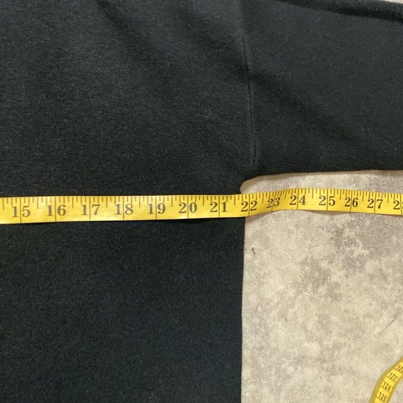 Natacha Paris Sweater Womens Size Medium Black Mock‎ Neck 3/4 Sleeve - Picture 3 of 9